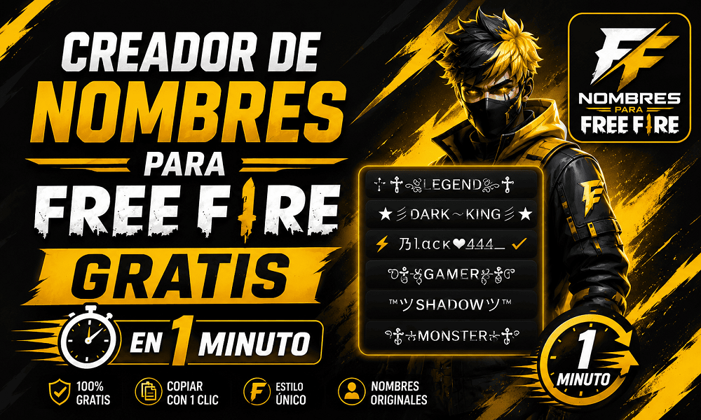 creador de nombres para free fire​